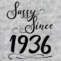 90th Birthday Sassy Since 1936 The Baniff Cuffed Pom Beanie thumb 2