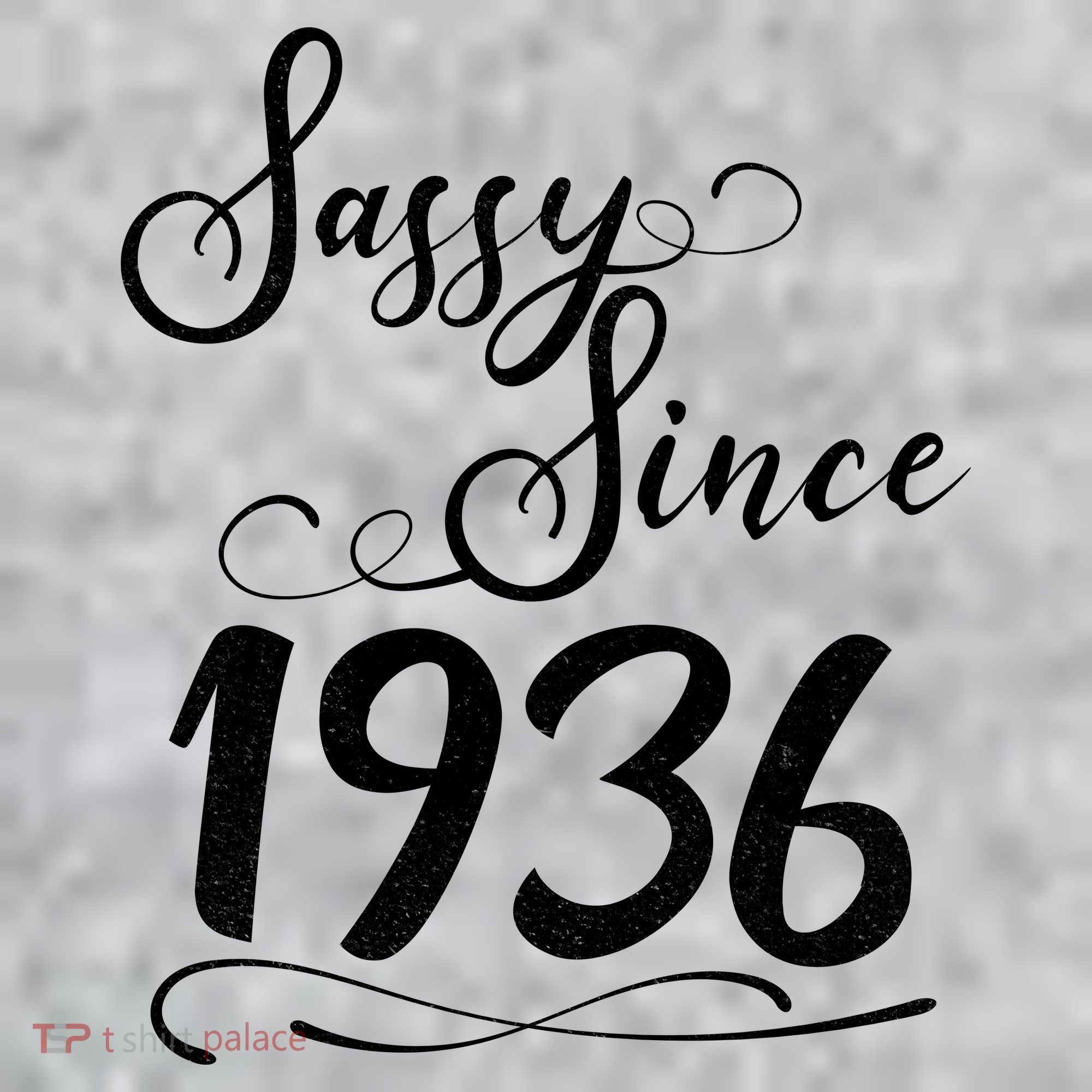 90th Birthday Sassy Since 1936 The Baniff Cuffed Pom Beanie