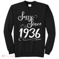 90th Birthday Sassy Since 1936 Sweatshirt thumb 0