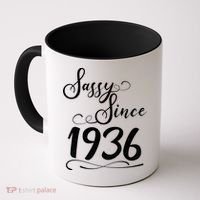 90th Birthday Sassy Since 1936 Coffee Mug thumb 0