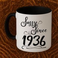 90th Birthday Sassy Since 1936 Coffee Mug thumb 2