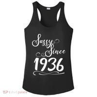 90th Birthday Sassy Since 1936 Ladies PosiCharge Competitor Racerback Tank thumb 0