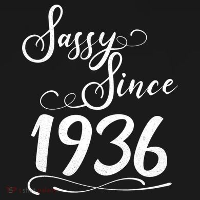 90th Birthday Sassy Since 1936 Ladies PosiCharge Competitor Racerback Tank