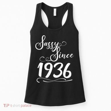 90th Birthday Sassy Since 1936 Women's Tank Top