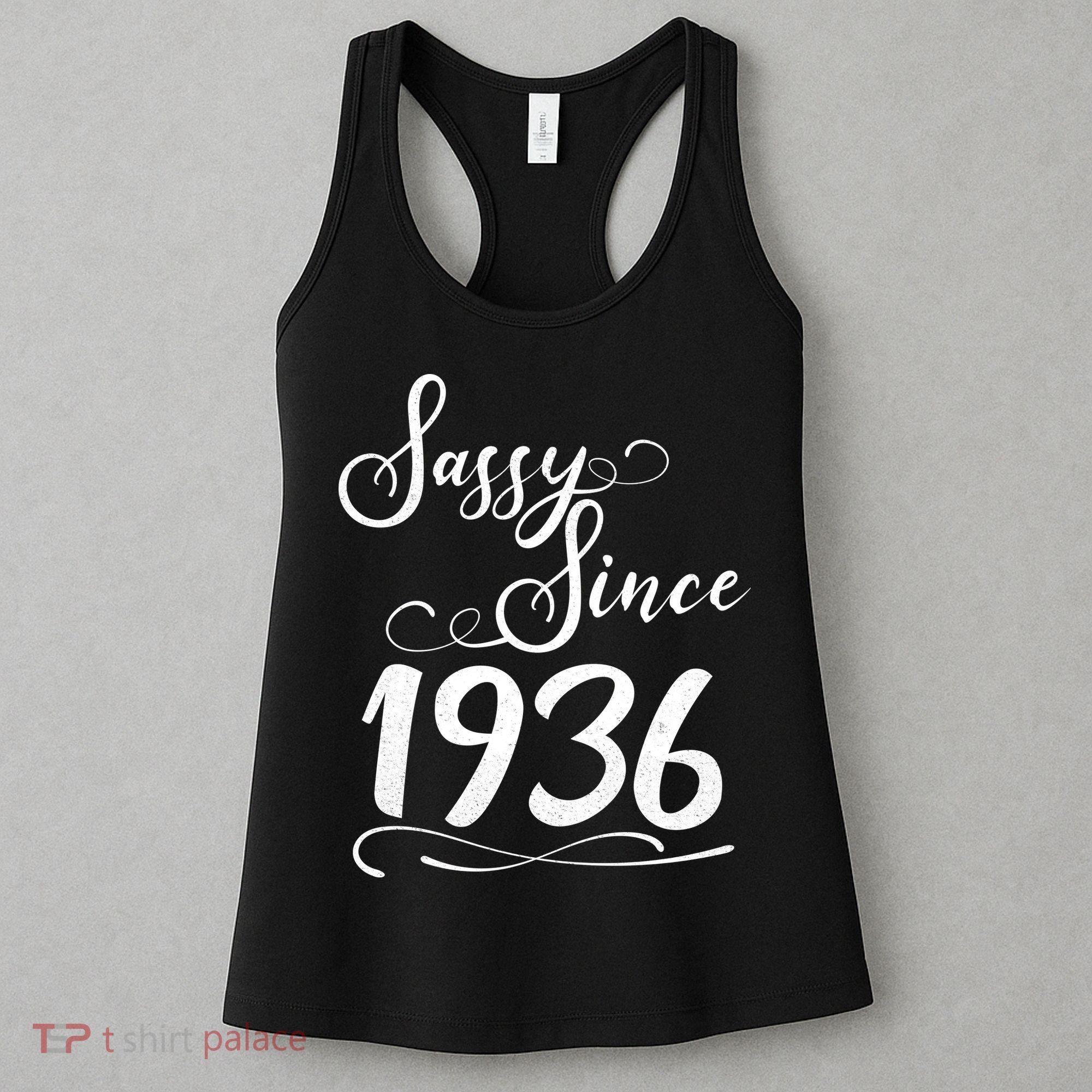 90th Birthday Sassy Since 1936 Women's Tank Top