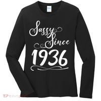 90th Birthday Sassy Since 1936 Women's Long Sleeve Shirt thumb 0