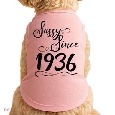 90th Birthday Sassy Since 1936 Doggie Tank
