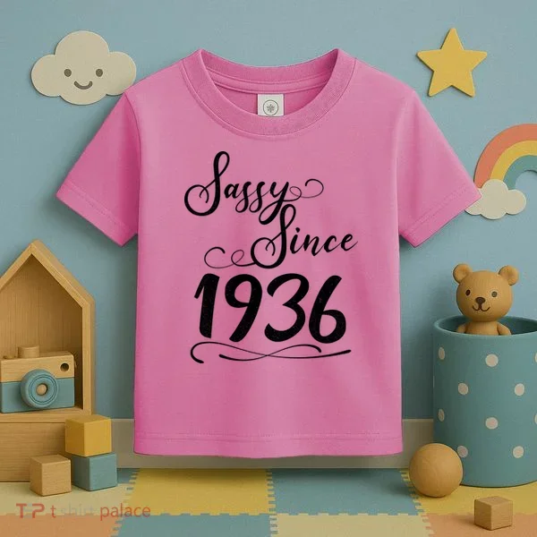 90th Birthday Sassy Since 1936 Toddler T-Shirt