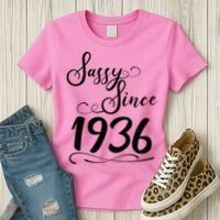 90th Birthday Sassy Since 1936 Women's T-Shirt thumb 3