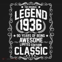 90th Birthday The Original Legend 1936 Awesome Classic  Women's Hoodie thumb 2