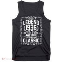 90th Birthday The Original Legend 1936 Awesome Classic  Tank Top thumb 0