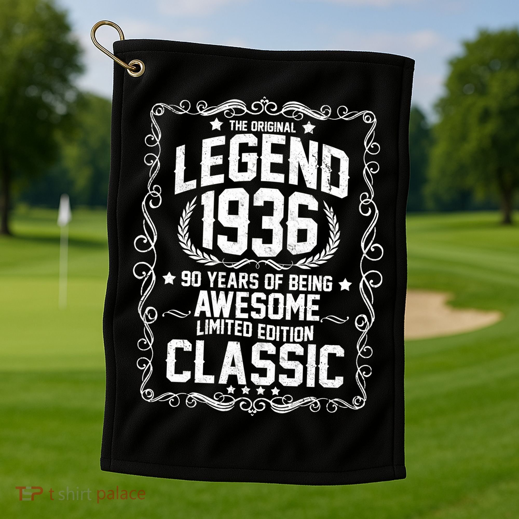 90th Birthday The Original Legend 1936 Awesome Classic  Golf Towel
