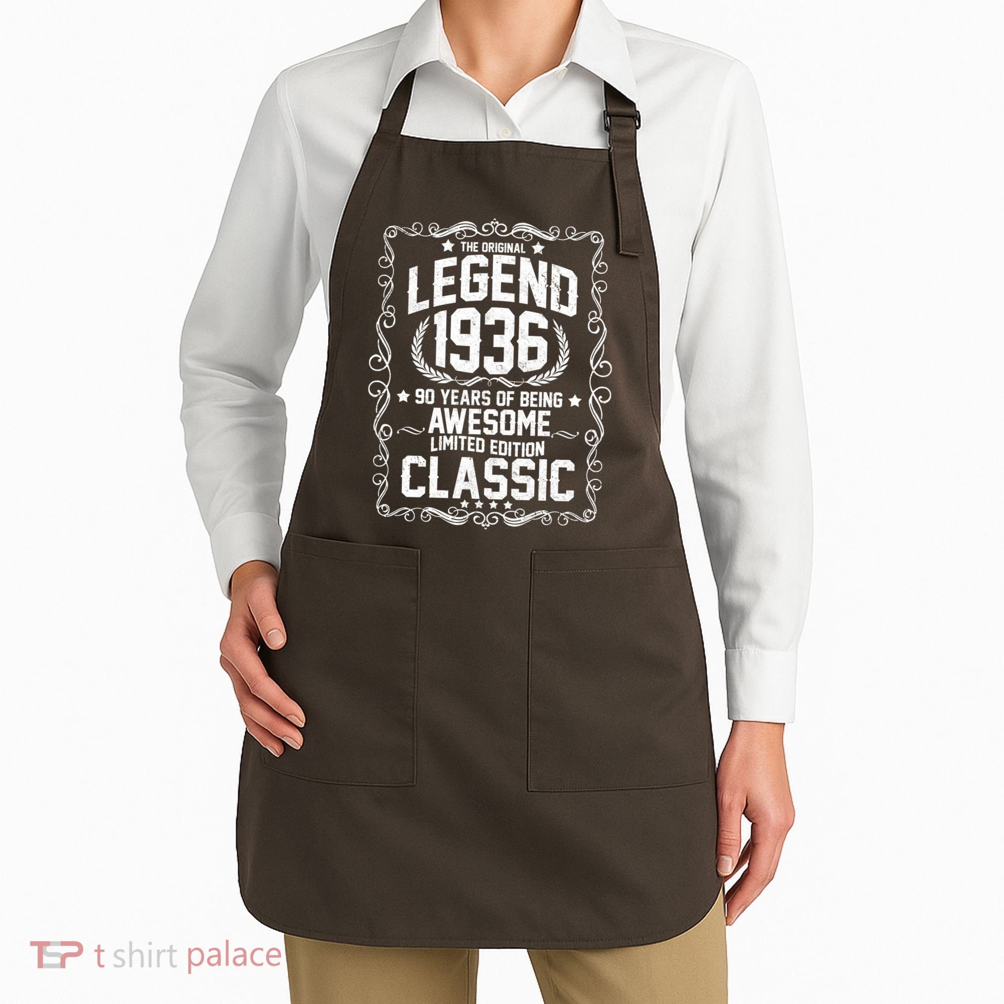 90th Birthday The Original Legend 1936 Awesome Classic  Apron