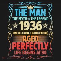 90th Birthday The Man The Myth The Legend 1936 One Of A Kind Limited Edition Women's Tank Top thumb 5
