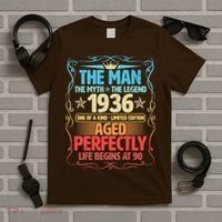 90th Birthday The Man The Myth The Legend 1936 One Of A Kind Limited Edition T-Shirt thumb 5
