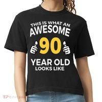 90th Birthday T Funny 90 Years Old Gifts Comfort Colors Boxy T-Shirt thumb 0