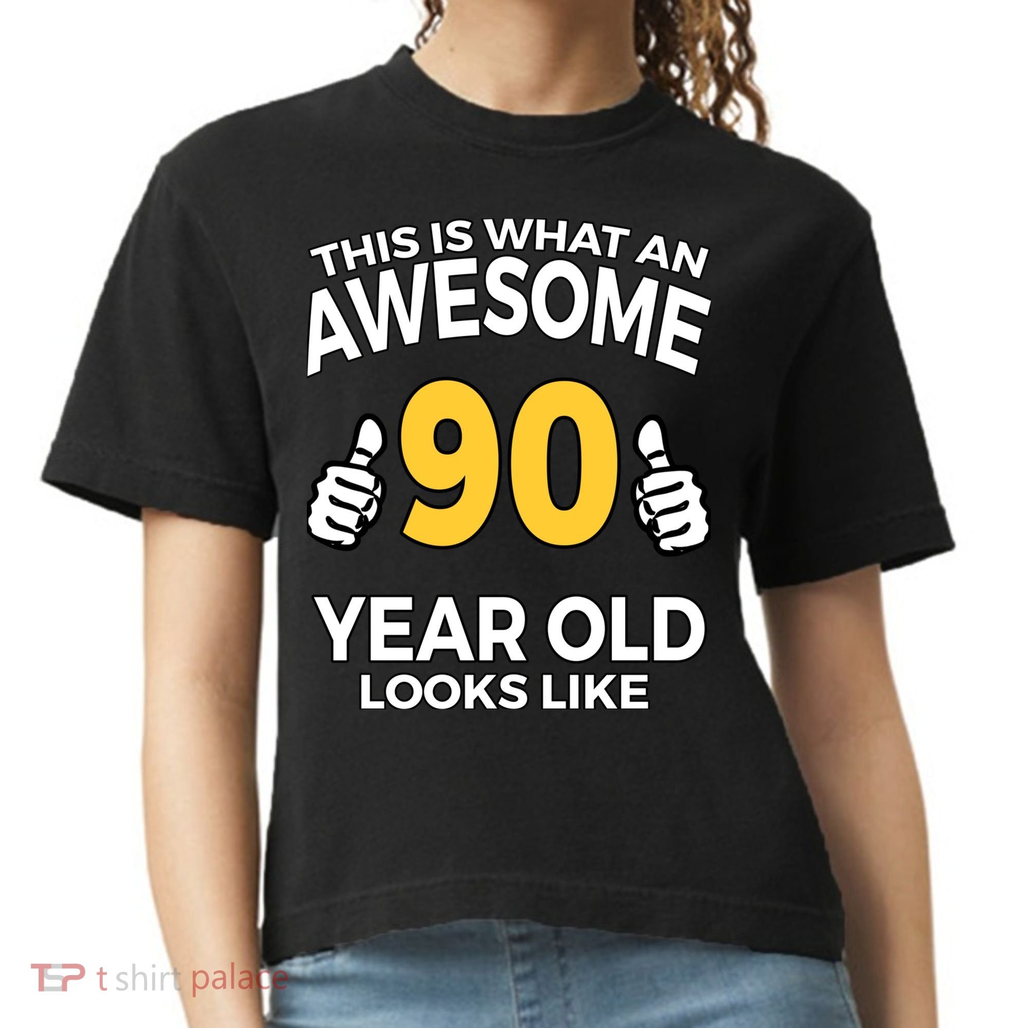 90th Birthday T Funny 90 Years Old Gifts Comfort Colors Boxy T-Shirt