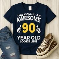 90th Birthday T Funny 90 Years Old Gifts Women's T-Shirt thumb 3