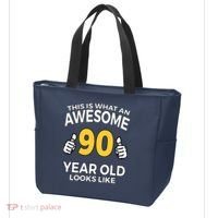 90th Birthday T Funny 90 Years Old Gifts Tote Bag thumb 3