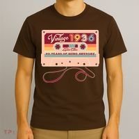 90th Birthday Vintage 1936 Limited Edition Cassette Tape T-Shirt thumb 3
