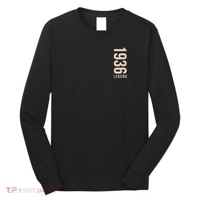 90th Birthday Vintage Legend 1936 Long Sleeve Shirt
