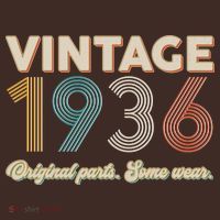 90th Birthday Vintage 1936 Original Parts Some Wear  T-Shirt thumb 7