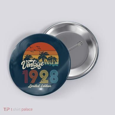 95th Birthday Vintage Limited Edition 1928 Button