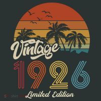 97th Birthday Vintage Limited Edition 1926 T-Shirt thumb 7
