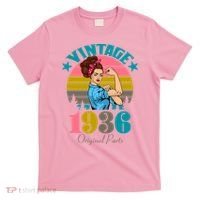 90th Birthday Vintage Rosie The Riveter 1936 Original Part  T-Shirt thumb 0