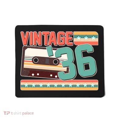 90th Birthday Vintage 1936 Cassette Tape  Mousepad