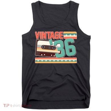 90th Birthday Vintage 1936 Cassette Tape  Tank Top