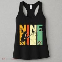 9th Birthday Walleye Fishing Turning 9 Year Old Fisher Women's Tank Top thumb 3