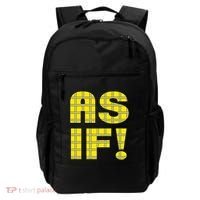 90s Clueless As If! Plaid Ladies Highschool Cult Backpack thumb 0