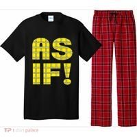90s Clueless As If! Plaid Ladies Highschool Cult Pajama Set thumb 0