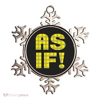 90s Clueless As If! Plaid Ladies Highschool Cult Ornament