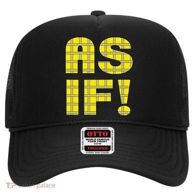 90s Clueless As If! Plaid Ladies Highschool Cult Hat