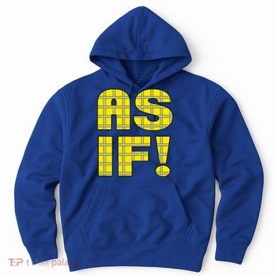 90s Clueless As If! Plaid Ladies Highschool Cult Hoodie