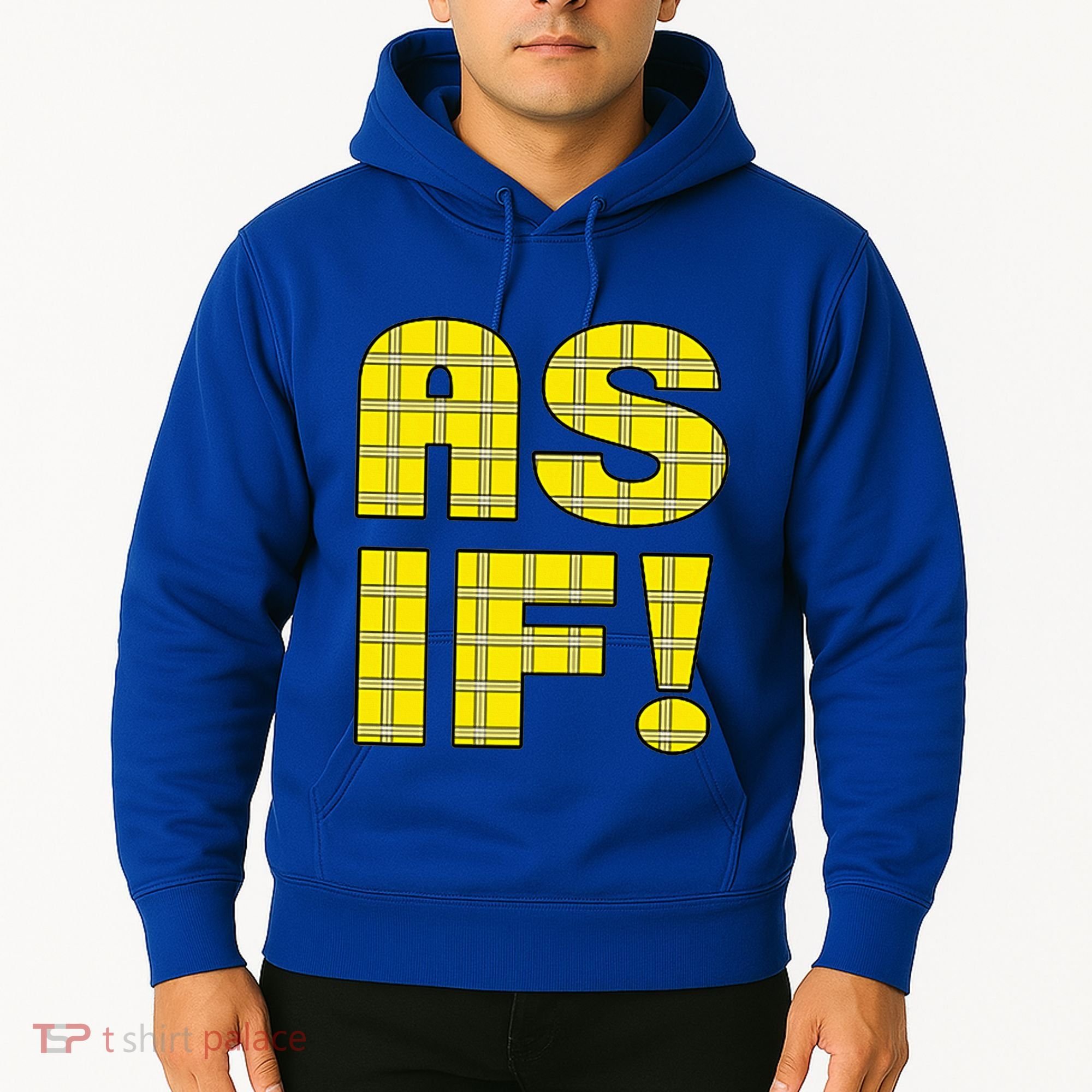 90s Clueless As If! Plaid Ladies Highschool Cult Hoodie