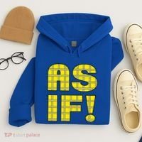 90s Clueless As If! Plaid Ladies Highschool Cult Hoodie thumb 4
