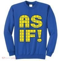 90s Clueless As If! Plaid Ladies Highschool Cult Sweatshirt thumb 0