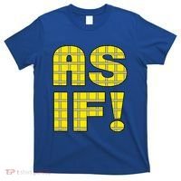 90s Clueless As If! Plaid Ladies Highschool Cult T-Shirt thumb 0