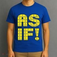 90s Clueless As If! Plaid Ladies Highschool Cult T-Shirt thumb 3