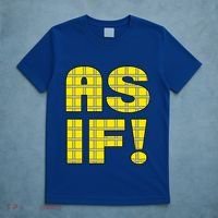 90s Clueless As If! Plaid Ladies Highschool Cult T-Shirt thumb 5