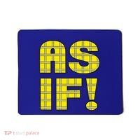 90s Clueless As If! Plaid Ladies Highschool Cult Mousepad thumb 0
