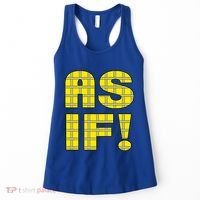 90s Clueless As If! Plaid Ladies Highschool Cult Women's Tank Top thumb 0
