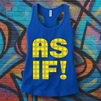 90s Clueless As If! Plaid Ladies Highschool Cult Women's Tank Top thumb 3