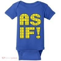 90s Clueless As If! Plaid Ladies Highschool Cult Baby Bodysuit thumb 0