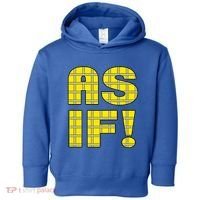 90s Clueless As If! Plaid Ladies Highschool Cult Toddler Hoodie thumb 0