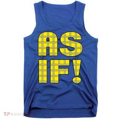 90s Clueless As If! Plaid Ladies Highschool Cult Tank Top