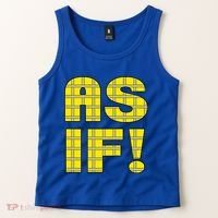 90s Clueless As If! Plaid Ladies Highschool Cult Tank Top thumb 2